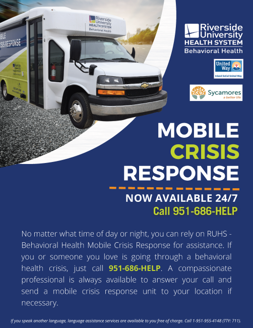 Riverside County’s Mobile Crisis Response for Behavioral Health Goes 24